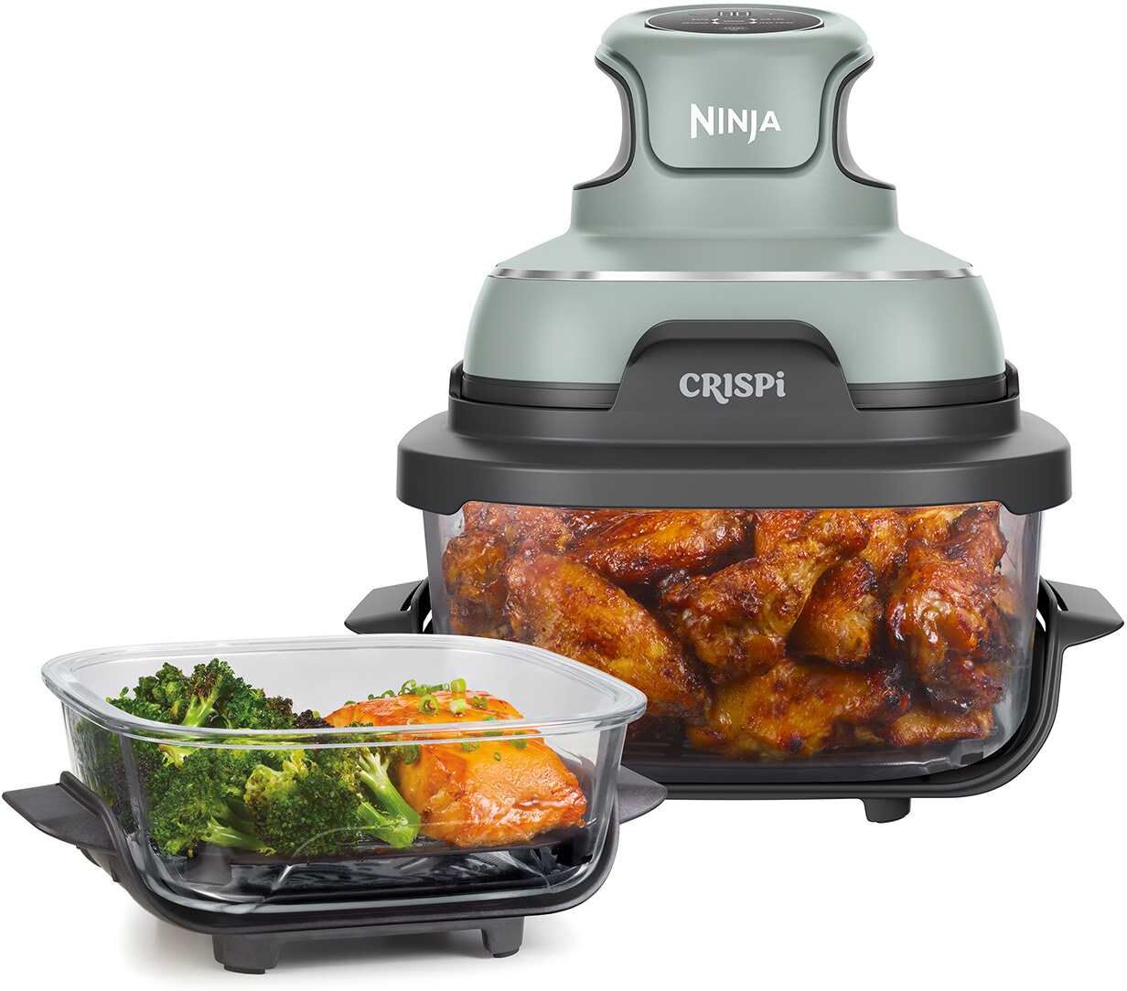 Ninja CRISPi 4-in-1 Portable Glass Air Fryer - Sage FN101UKSG