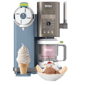 Ninja CREAMi Scoop & Swirl 13-in-1 Ice Cream and Soft Serve Maker in Icy Blackberry Lime NC701UKND by SharkNinja Ninja CREAMi Scoop & Swirl 13-in-1 Ice Cream and Soft Serve Maker in Icy Blackberry Lime NC701UKND by SharkNinja
