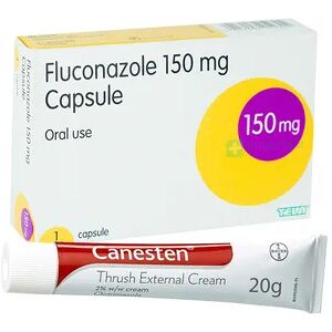 Canesten Brand Model - Thrush Duo - Oral Capsule & External Cream Canesten Brand Model - Thrush Duo - Oral Capsule & External Cream