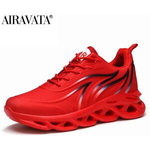 AIRAVATA Men's Flame Printed Sneakers Comfortable Running Shoes Outdoor Men Athletic Shoes 46 red AIRAVATA Men's Flame Printed Sneakers Comfortable Running Shoes Outdoor Men Athletic Shoes 46 red