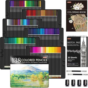 138 Colours Professional Colouring Pencils, Shuttle Art Soft Core Coloured Penc 138 Colours Professional Colouring Pencils, Shuttle Art Soft Core Coloured Penc