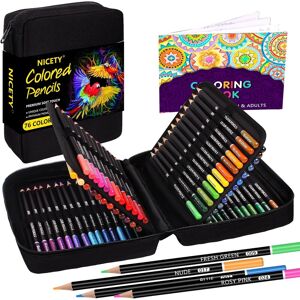 Nicety Colouring Pencils Art Set - 76 Coloured Pencils For Adults Artist, Quali Nicety Colouring Pencils Art Set - 76 Coloured Pencils For Adults Artist, Quali
