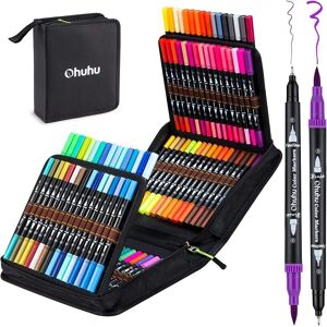 Ohuhu Colouring Pens 100 Colours, Dual Tip Brush Pens Felt Tip Pens, Art Marker Ohuhu Colouring Pens 100 Colours, Dual Tip Brush Pens Felt Tip Pens, Art Marker