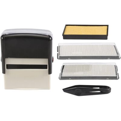 Eurowagens Self Inking Stamp Set Custom Personalised Diy Business Name Number Address Eurowagens Self Inking Stamp Set Custom Personalised Diy Business Name Number Address