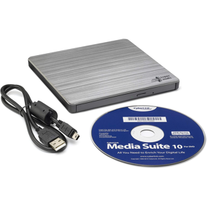 Hitachi Lg Gp60 External Dvd Drive, Slim Portable Silver Hitachi Lg Gp60 External Dvd Drive, Slim Portable Silver
