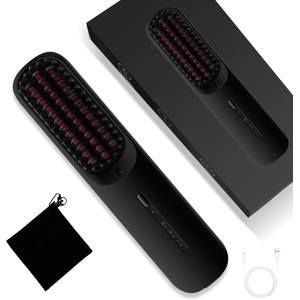 Does Not Apply Cordless Hair Straightener Brush, Mini Ionic Hot Comb Wireless Brush For Women - Does Not Apply Cordless Hair Straightener Brush, Mini Ionic Hot Comb Wireless Brush For Women -