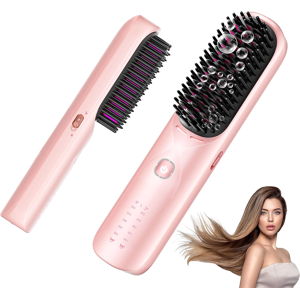 Does Not Apply Cordless Hair Straightener Brush - Portable Hair Comb For Travel - 35s Fast Heat Does Not Apply Cordless Hair Straightener Brush - Portable Hair Comb For Travel - 35s Fast Heat