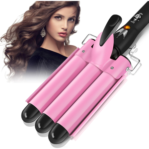 Does Not Apply 3 Barrels Hair Curler - 25mm Curling Iron Tongs Hair Waver Mermaid Waves Wand Be Does Not Apply 3 Barrels Hair Curler - 25mm Curling Iron Tongs Hair Waver Mermaid Waves Wand Be