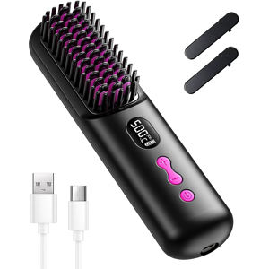 Does Not Apply Cordless Straightener Brush, Portable Negative Ion 9600mah Usb Rechargeable Heat Does Not Apply Cordless Straightener Brush, Portable Negative Ion 9600mah Usb Rechargeable Heat