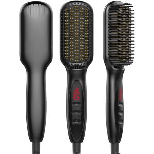Care+ Negative Ion Ceramic Hair Straightening Brush Electrically Heated Hot Hair Brush Care+ Negative Ion Ceramic Hair Straightening Brush Electrically Heated Hot Hair Brush