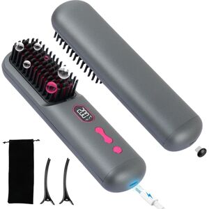Mahiot Cordless Hair Straightener Brush, 9600mah Portable Heated Straightening Comb Fo Mahiot Cordless Hair Straightener Brush, 9600mah Portable Heated Straightening Comb Fo