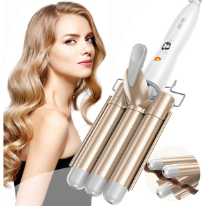 Does Not Apply Three Barrel Hair Waver 25mm Big Wave Hair Curling Iron Wand With Two Speed Temp Does Not Apply Three Barrel Hair Waver 25mm Big Wave Hair Curling Iron Wand With Two Speed Temp