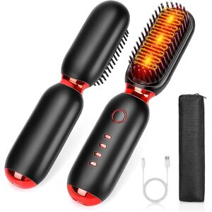 Fuutilake Hot Comb Cordless Hair Straighteners Brush, Anti-Scald, 50s Fast Heating, Usb R Fuutilake Hot Comb Cordless Hair Straighteners Brush, Anti-Scald, 50s Fast Heating, Usb R