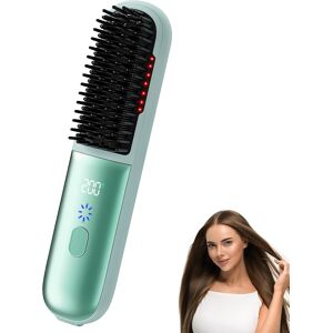 Care+ Hair Straightener Cordless Brush - Portable Heated Straightening Hair Comb For T Care+ Hair Straightener Cordless Brush - Portable Heated Straightening Hair Comb For T