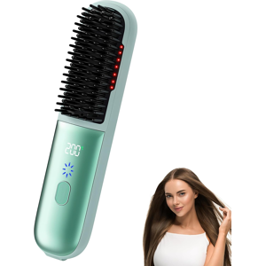 Does Not Apply Hair Straightener Cordless Brush - Portable Heated Straightening Hair Comb For T Does Not Apply Hair Straightener Cordless Brush - Portable Heated Straightening Hair Comb For T