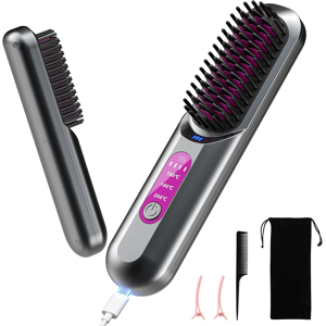 Does Not Apply Cordless Negative Ion Hair Straightener Brush, 5000mah Portable Heated Straighte Does Not Apply Cordless Negative Ion Hair Straightener Brush, 5000mah Portable Heated Straighte