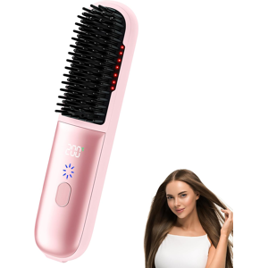 Does Not Apply Hair Straightener Cordless Brush - Portable Heated Straightening Hair Comb For T Does Not Apply Hair Straightener Cordless Brush - Portable Heated Straightening Hair Comb For T