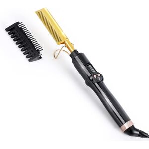 Ten-Tatent Hot Comb Hair Straightener Electric Straightening Comb, Single-Sided Ten-Tatent Hot Comb Hair Straightener Electric Straightening Comb, Single-Sided