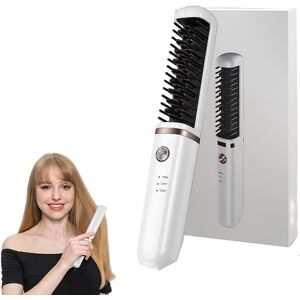 Care+ Hair Straightener Brush, Hot Comb, Usb Rechargeable Hair Straightening Curling B Care+ Hair Straightener Brush, Hot Comb, Usb Rechargeable Hair Straightening Curling B