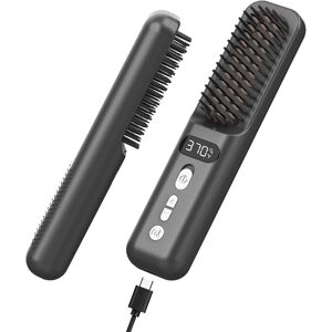 Care+ 3 In 1 Cordless Hair Straightener Brush - 10000mah Portable Negative Ion Hot Com Care+ 3 In 1 Cordless Hair Straightener Brush - 10000mah Portable Negative Ion Hot Com
