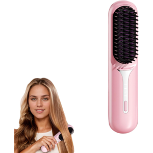 Does Not Apply Cordless Hair Straightener Brush - Portable Heated Straightening Brush For Trave Does Not Apply Cordless Hair Straightener Brush - Portable Heated Straightening Brush For Trave