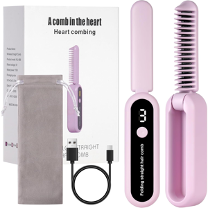 Does Not Apply Cordless Hair Straightener Brush, Upgraded Portable Hair Straightener Comb For W Does Not Apply Cordless Hair Straightener Brush, Upgraded Portable Hair Straightener Comb For W
