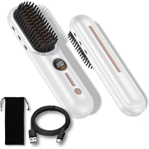 Does Not Apply Cordless Hair Straightener Brush, Upgraded Pro Portable Mini Straightening Brush Does Not Apply Cordless Hair Straightener Brush, Upgraded Pro Portable Mini Straightening Brush