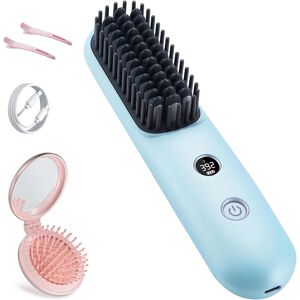 Care+ , Cordless Hair Straightener Brush, Portable Mini For Travel Negative Ionic, Hot Care+ , Cordless Hair Straightener Brush, Portable Mini For Travel Negative Ionic, Hot