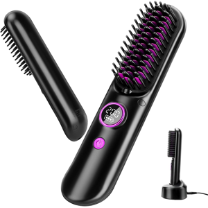 Does Not Apply Hair Straightener Brush Cordless, Portable Wireless Negative Ion Straightening C Does Not Apply Hair Straightener Brush Cordless, Portable Wireless Negative Ion Straightening C
