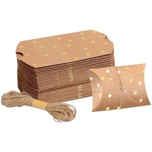 Sodial 3x( Chocolate Boxes Empty Pillow Shape Candy Packaging Box Gold Stars3729 Sodial 3x( Chocolate Boxes Empty Pillow Shape Candy Packaging Box Gold Stars3729