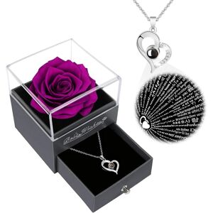 Childom Birthday Gift For Women,Purple Preserved Flowers Rose Gifts For Mum,Chr Childom Birthday Gift For Women,Purple Preserved Flowers Rose Gifts For Mum,Chr