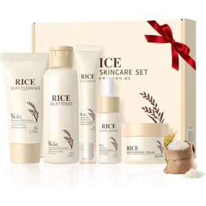 Mrcuvaryas Korean Skincare Set,Rice Skin Care Sets & Kits,Glass Skin Care Gift Set With Cl Mrcuvaryas Korean Skincare Set,Rice Skin Care Sets & Kits,Glass Skin Care Gift Set With Cl