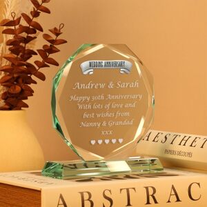 30th Pearl Wedding Anniversary Pewter Feature Engraved Glass Gift 30 Years Gifts 30th Pearl Wedding Anniversary Pewter Feature Engraved Glass Gift 30 Years Gifts