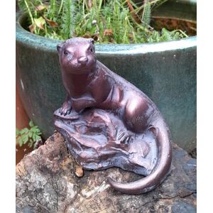 Inspirational Gifting Miniature Otter Sculpture Garden Ornament Statue Inspirational Gifting Miniature Otter Sculpture Garden Ornament Statue
