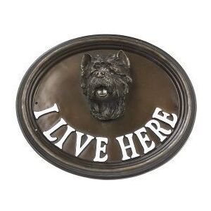 Black Country Metal Works Wall Or House Sign West Highland Terrier "I Live Here" Black Country Metal Works Wall Or House Sign West Highland Terrier "I Live Here"
