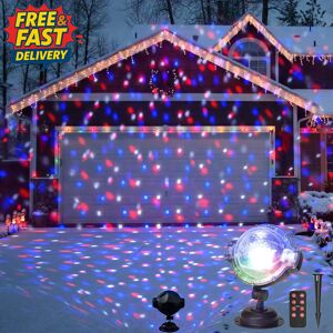 Christmas Projector Lights Outdoor Multicolour Rotating Falling Snow Projector M Christmas Projector Lights Outdoor Multicolour Rotating Falling Snow Projector M