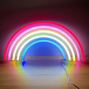 Trixes Neon Rainbow Led Light Up Sign - Indoor Wall Decoration - Usb Trixes Neon Rainbow Led Light Up Sign - Indoor Wall Decoration - Usb