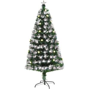 Homcom 5ft White Light Artificial Christmas Tree W/ 180 Led Star Topper Tri-Base Homcom 5ft White Light Artificial Christmas Tree W/ 180 Led Star Topper Tri-Base