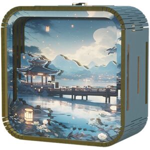 Sodial 4x(Hand Cartoon Diy Wooden Stereo Atmosphere Lights Graduation Season6689 Sodial 4x(Hand Cartoon Diy Wooden Stereo Atmosphere Lights Graduation Season6689