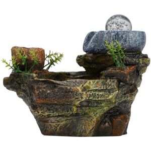 Led Ball Tabletop Fountain Durable Resin Home Ornament For Succulents Led Ball Tabletop Fountain Durable Resin Home Ornament For Succulents