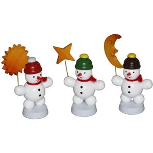 Fa. Volker Zenker Erzgebirgische Volkskunst Christmas Decoration Snowman Trio V Colorful Height 6cm New Snow Iceman Fa. Volker Zenker Erzgebirgische Volkskunst Christmas Decoration Snowman Trio V Colorful Height 6cm New Snow Iceman