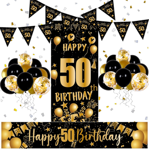 Does Not Apply 50th Birthday Decoration For Men Women, Black Gold 50th Bithday Banner, Happy 50 Does Not Apply 50th Birthday Decoration For Men Women, Black Gold 50th Bithday Banner, Happy 50