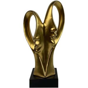 Bps Home 37.5cm Matte Gold 2-Face Sculpture Tabletop Ornament Ceramic Figurine Home Decor Bps Home 37.5cm Matte Gold 2-Face Sculpture Tabletop Ornament Ceramic Figurine Home Decor
