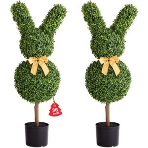 Vevor Artificial Topiary Bunny Shape Boxwood Ball 914mm Faux Plant Home Vevor Artificial Topiary Bunny Shape Boxwood Ball 914mm Faux Plant Home