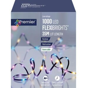 Premier 1000 Led Multi-Action Soft Flexibrights Christmas Lights Timer - Rainbow Premier 1000 Led Multi-Action Soft Flexibrights Christmas Lights Timer - Rainbow