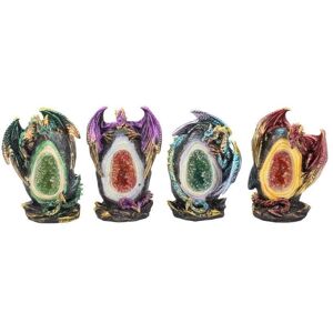 Nemesis Now Geode Keepers Set Of 4 Light-Up Dragon Crystal Figurines Nemesis Now Geode Keepers Set Of 4 Light-Up Dragon Crystal Figurines
