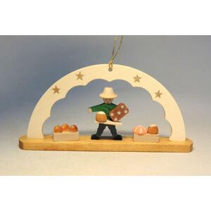 Erzgebirgische Volkskunst Richard Glässer Gmbh Tree Decoration Arch Gingerbread Seller 4.5 Cm Christmas Ornament Seiffen New Erzgebirgische Volkskunst Richard Glässer Gmbh Tree Decoration Arch Gingerbread Seller 4.5 Cm Christmas Ornament Seiffen New