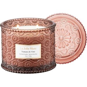 La Jole Muse La Jolie Muse Tomato & Vine Scented Candle Gifts For Women, 2 Wicks, Green Cand La Jole Muse La Jolie Muse Tomato & Vine Scented Candle Gifts For Women, 2 Wicks, Green Cand