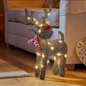 Marco Paul Interiors Marco Paul Novelty Christmas Rattan Reindeer With 60 White Led Lights Christmas Marco Paul Interiors Marco Paul Novelty Christmas Rattan Reindeer With 60 White Led Lights Christmas