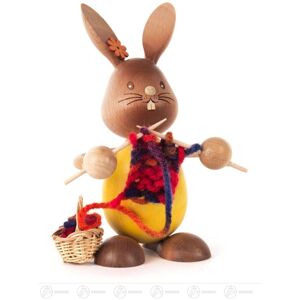 Großhandel Dregeno Rabbit »stupsi« With Strickzeug Height = 11cm New Erzgebirge Easter Decoration Großhandel Dregeno Rabbit »stupsi« With Strickzeug Height = 11cm New Erzgebirge Easter Decoration